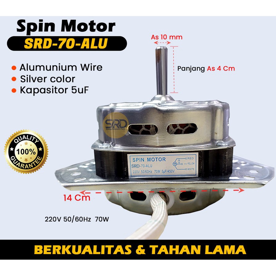 Jual DINAMO PENGERING MOTOR SPIN MESIN CUCI 2 TABUNG 70W Shopee