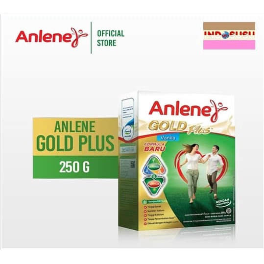 Jual Anlene GOLD PLUS Original Cokelat Vanilla 250gr Shopee Indonesia