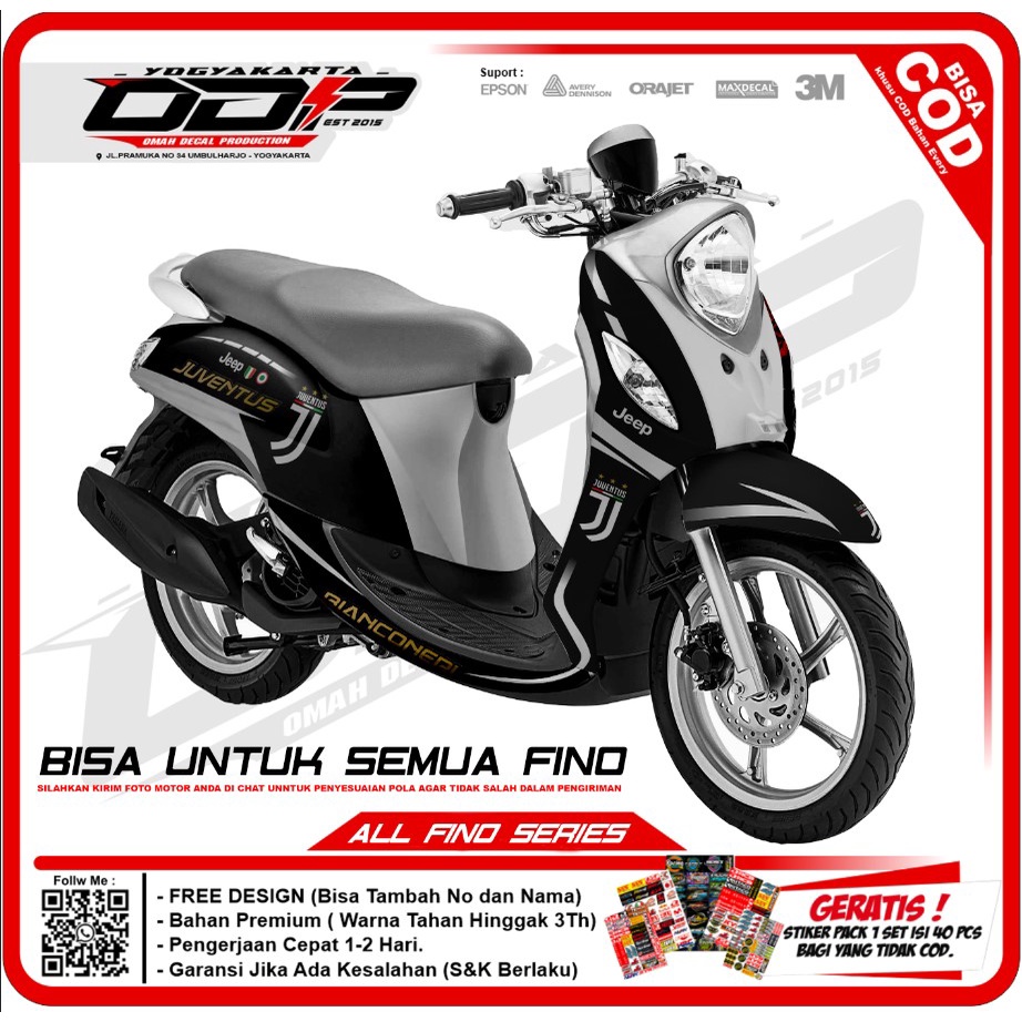 Jual Decal Fino Grande Full Body Dekal Stiker Yamaha Fino Sticker