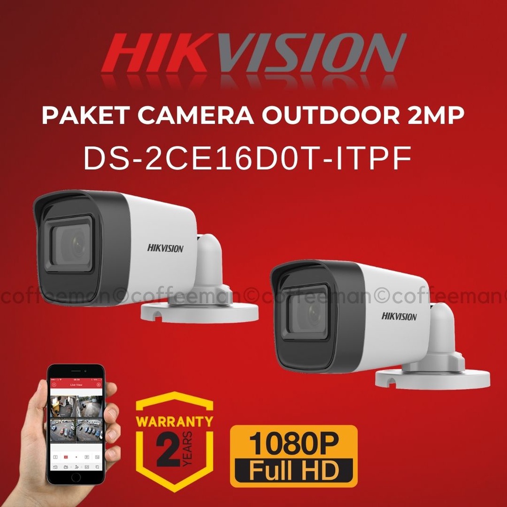 Jual Paket Hikvision Ds Ce D T Itpf Ds Ce D T Itpf Cctv Camera