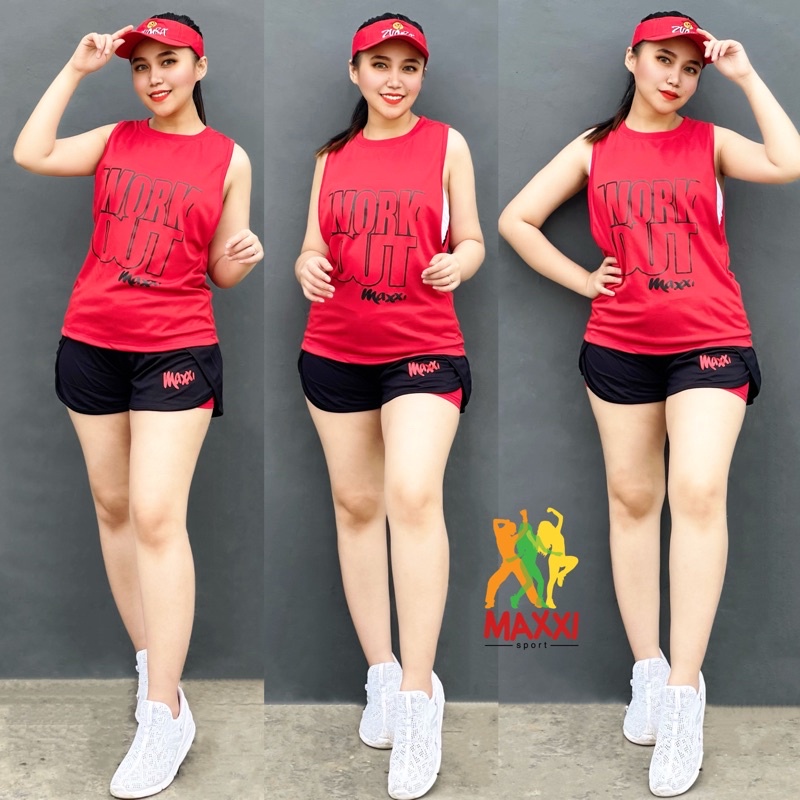 Jual Setelan Olahraga Hotpants Tanktop Workout Pendek In Set Baju