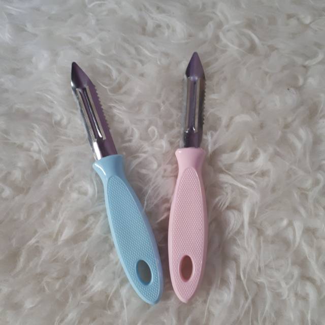 Jual PEELER ZIGZAG PENGUPAS BUAH DAN SAYUR PINK BIRU Shopee Indonesia