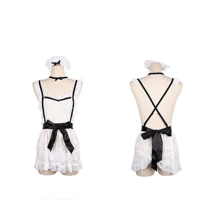 Jual Tanya Premium Sexy Lingerie Costume French Maid Cosplay Kostum