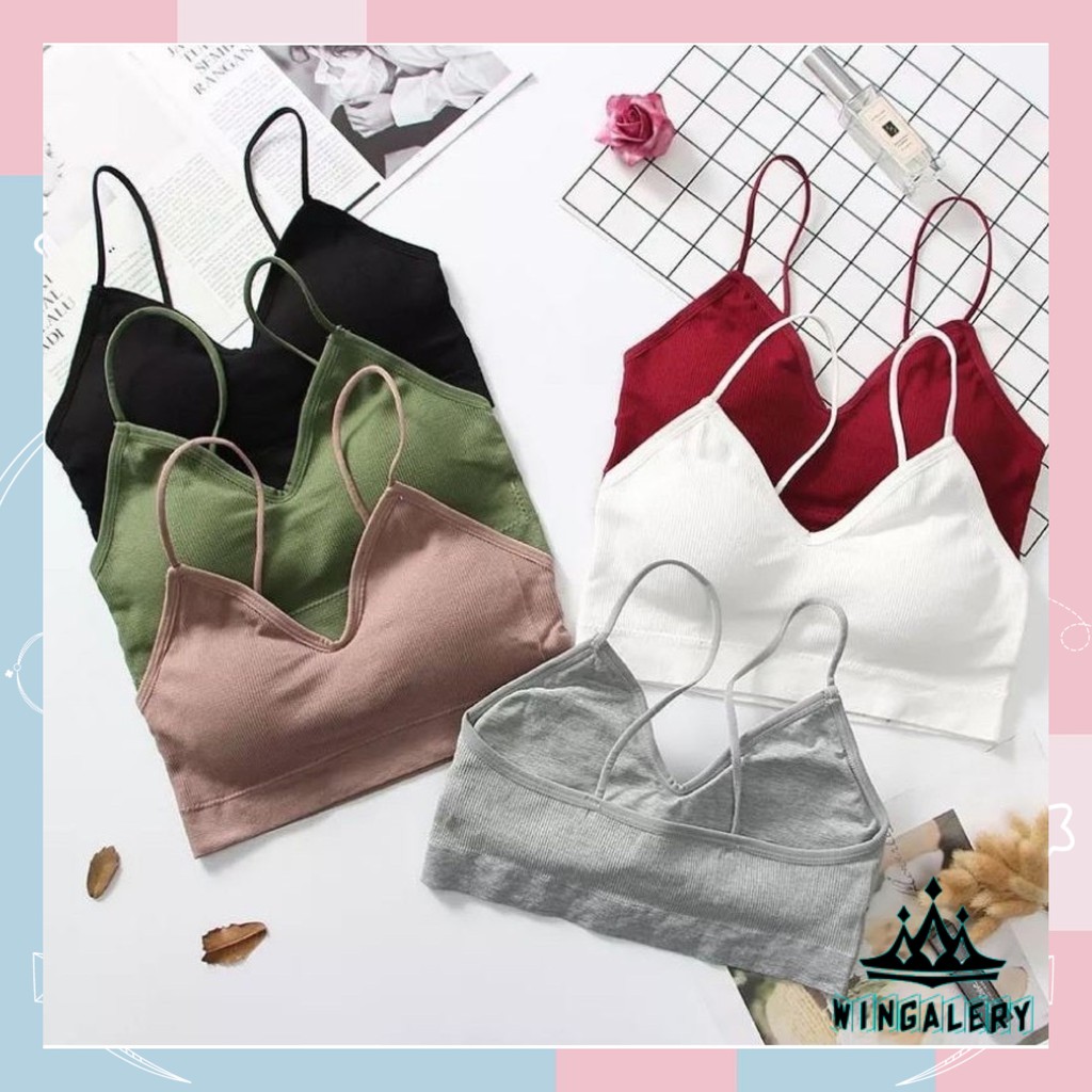 Jual Wingalery Bra Wanita Tanpa Kawat Bahan Halus Pakaian Dalam