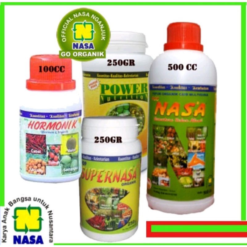 Jual Paket Pupuk Pertanian NASA Lengkap POC NASA 500 CC Hormonik 100