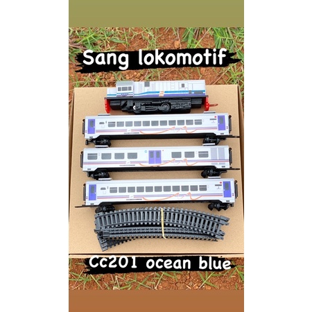 Jual Paket Rangkaian Murah Mainan Kereta Api Indonesia Lokomotif Cc