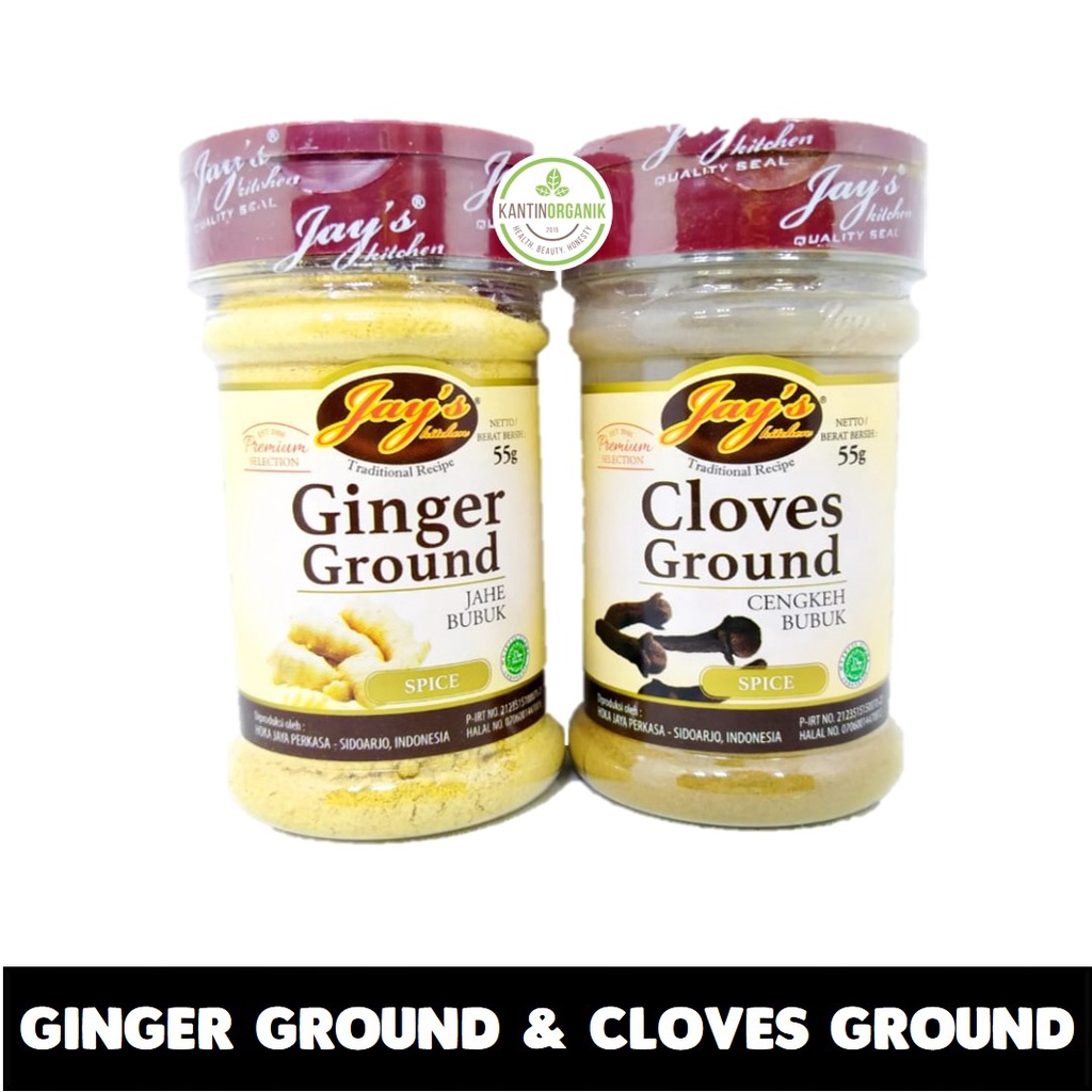 Jual Jay S Ginger Ground Jahe Bubuk Cloves Ground Cengkeh Bubuk 55gr