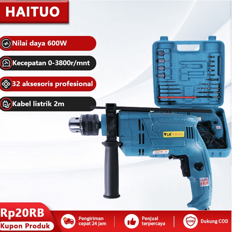 Jual Mesin Bor Impact Drill Listrik Mm Bor Beton Kayu Besi Tembok