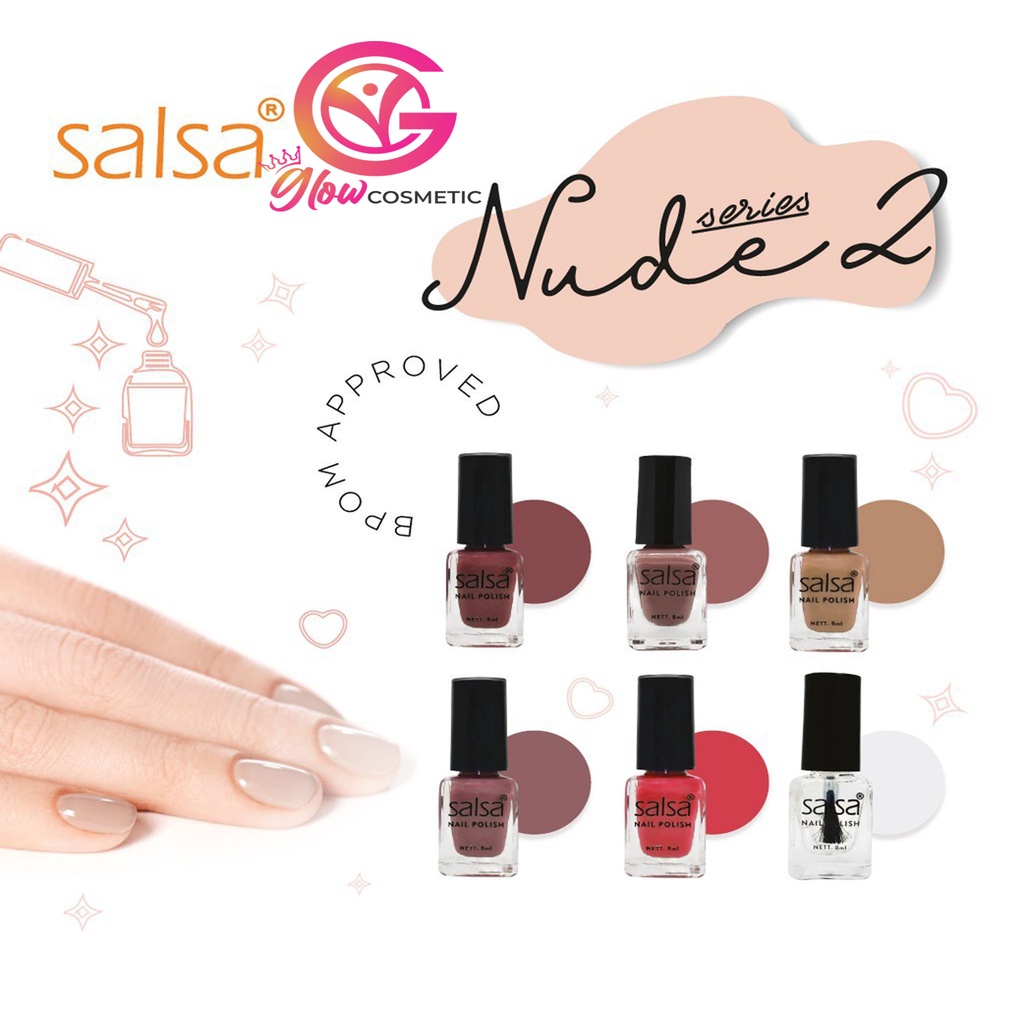 Jual Salsa Nail Polish Nude Kotak Isi Pcs Shopee Indonesia