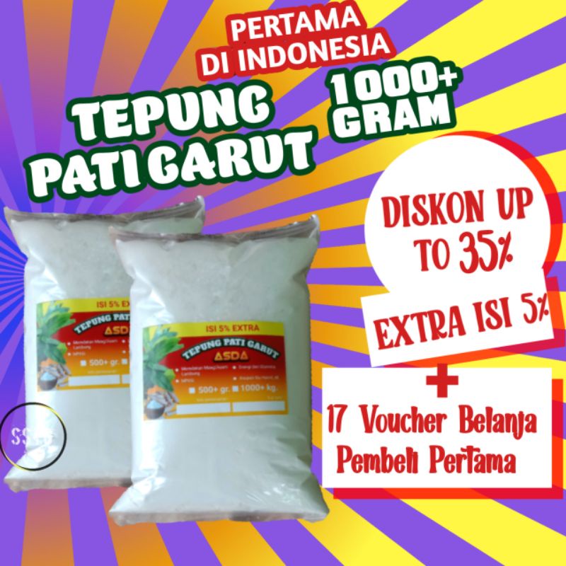 Jual Tepung Pati Garut Lerut Irut Gram Atau Kg Extra Isi Kirut