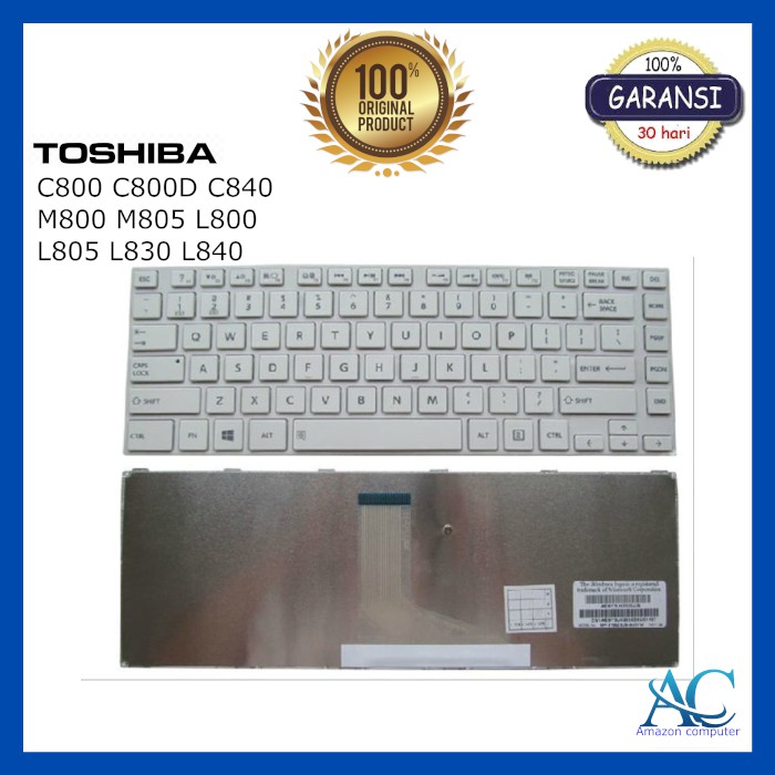 Jual Keyboard Toshiba Original C800 C800D C840 M800 M805 L800 L805 L830