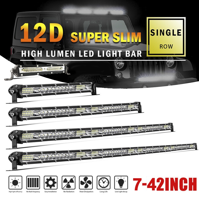 Jual Lampu Led Bar Super Slim 7 32inch 12v 24v Untuk Truk Offroad 4x4