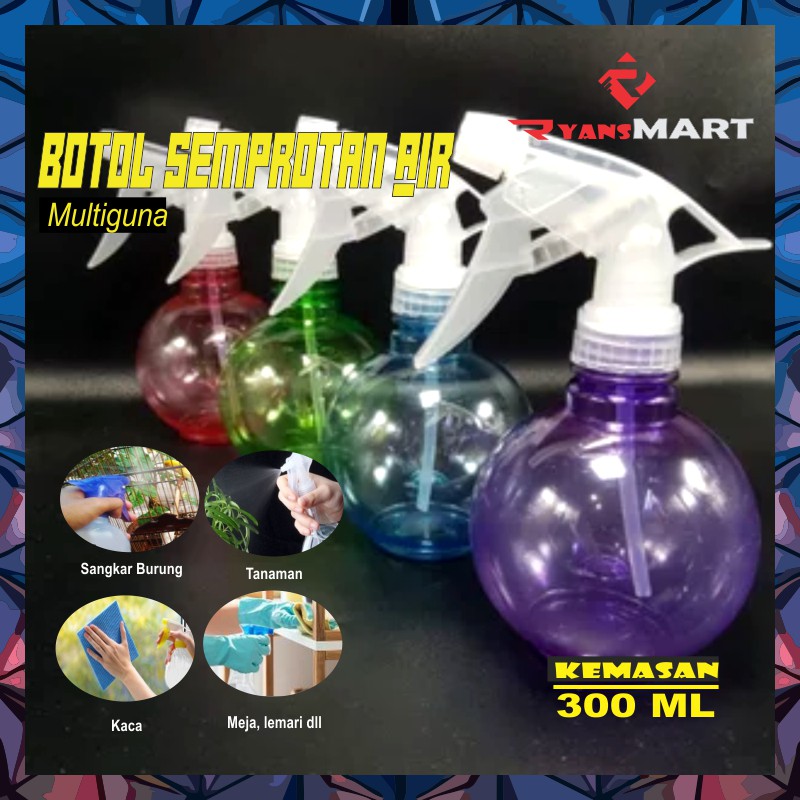 Jual Botol Semprotan Bulat Serbaguna Kapasitas Air 300 Ml Shopee