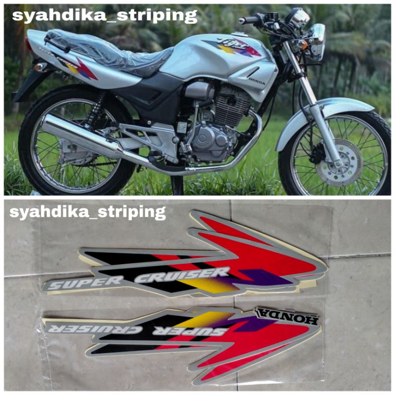 Jual STIKER STRIPING LIS BODY HONDA TILAS TILAM TIGER 2000 SUPER