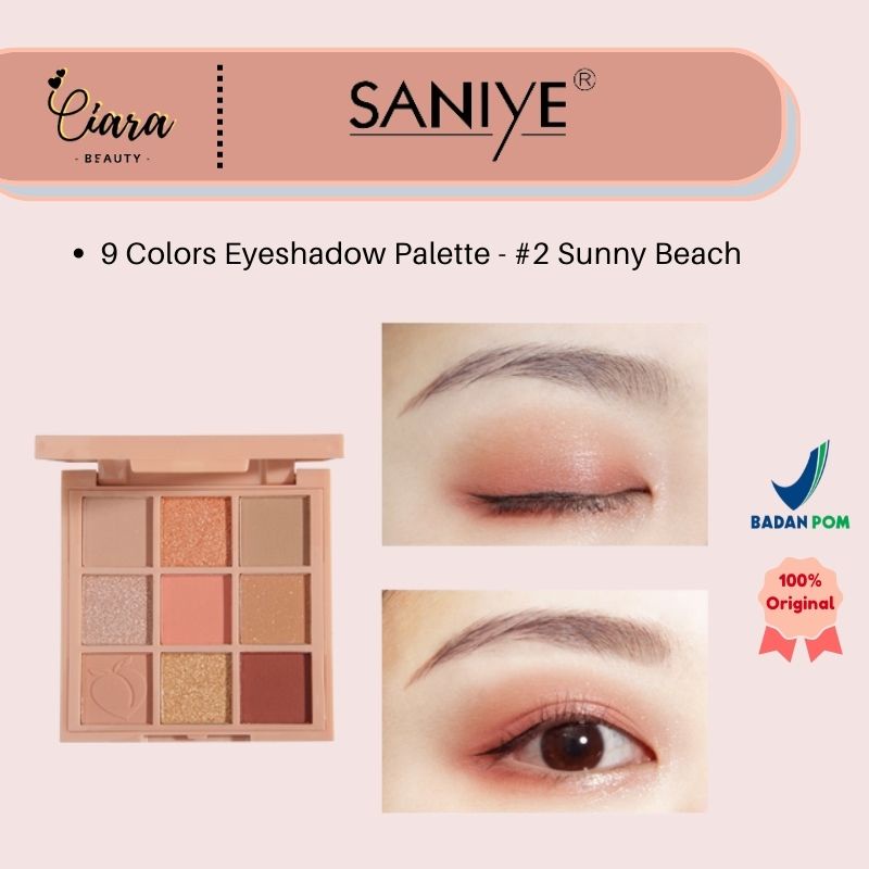 Jual Saniye 9 Colors Eyeshadow Palette Shopee Indonesia