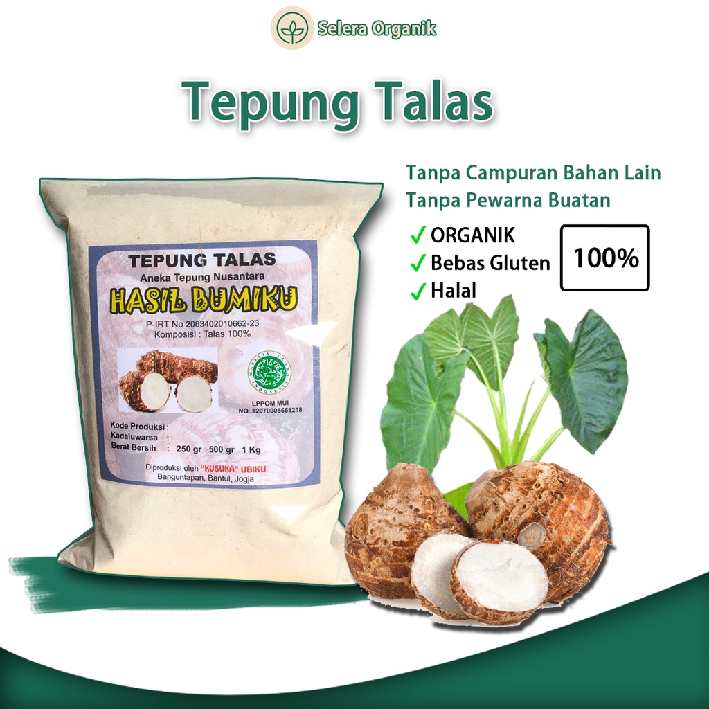 Jual Tepung Talas Tales Organik Kg Bebas Gluten Free Selera Organik