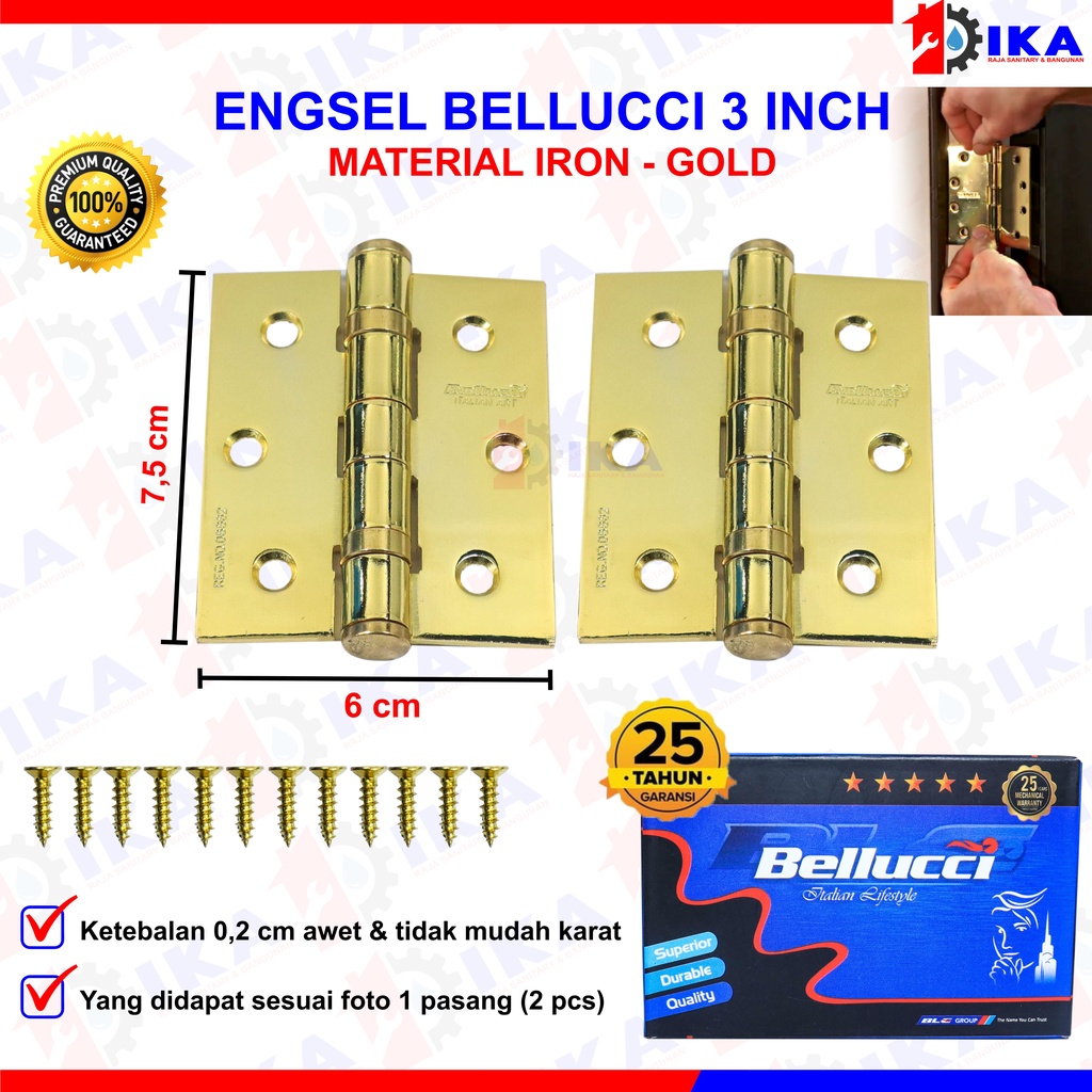 Jual Engsel 3 Inc Stainless Tebal Engsel 3 Inch Stainless Tebal