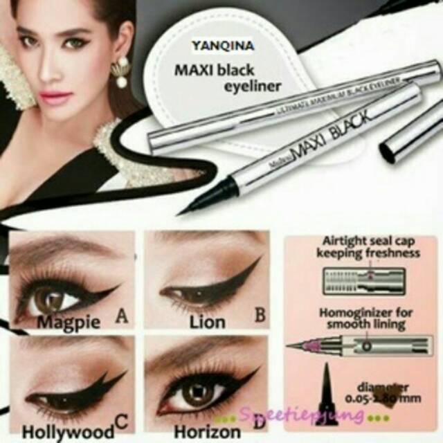 Jual Maxi Black Ultimate Maximum Eyeliner Spidol Yaqina Serupa