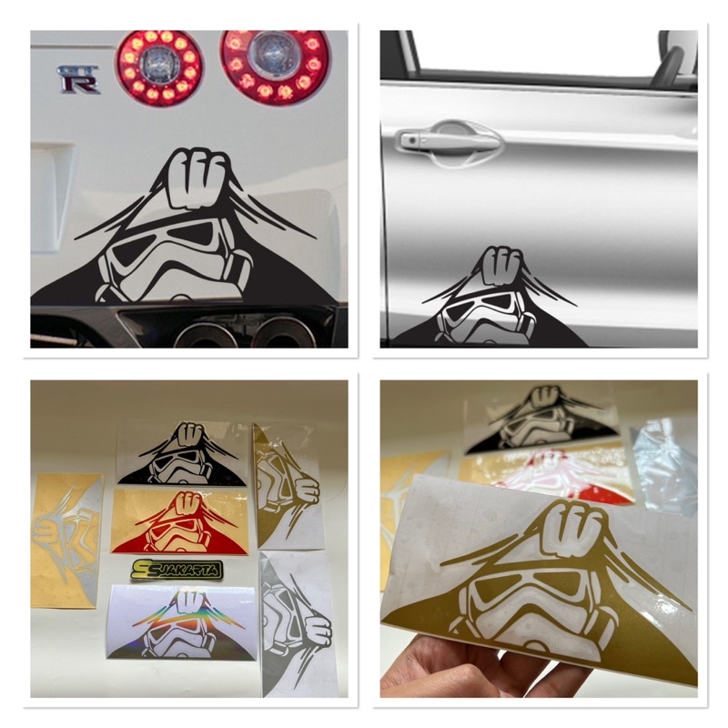 Jual Stiker Sticker Ngintip Storm Trooper Stiker Mobil Motor Cutting