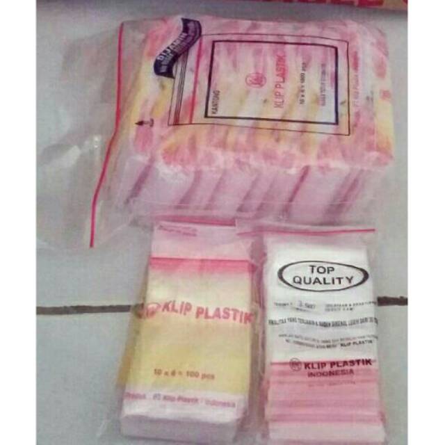 Jual PLASTIK KLIP UKURAN 6X10 CM ISI 100 PCS Shopee Indonesia