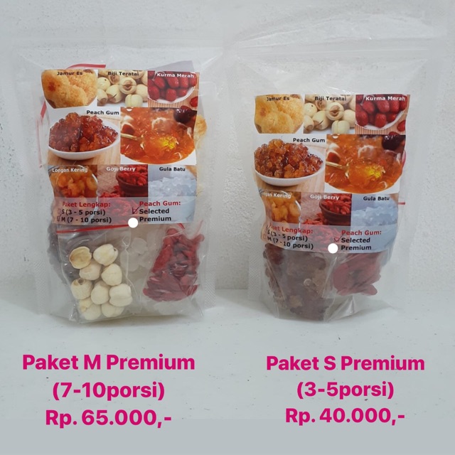 Jual Paket Peach Gum Ekonomis Grade Premium Size M Porsi Shopee