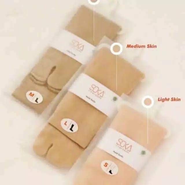 Jual Soka Kaos Kaki Wanita Jempol Warna Skin Series Shopee Indonesia