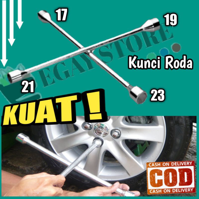 Jual Kunci Roda Mobil Palang Way Lug Wrench Stainless Ban