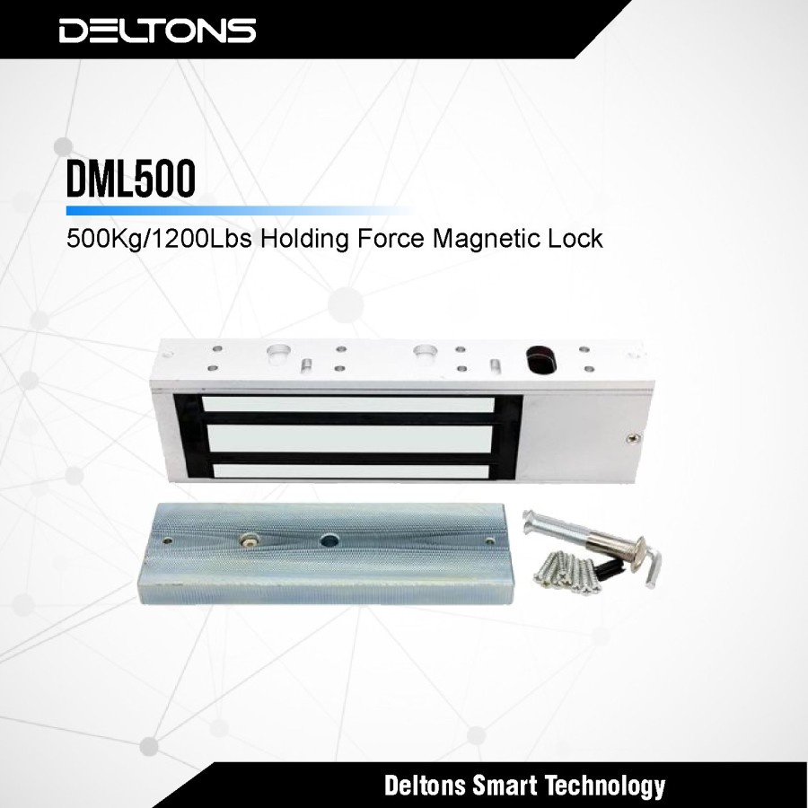 Jual EMLock 1200 Lbs Magnetic Lock 500Kg EM Lock Deltons DML500