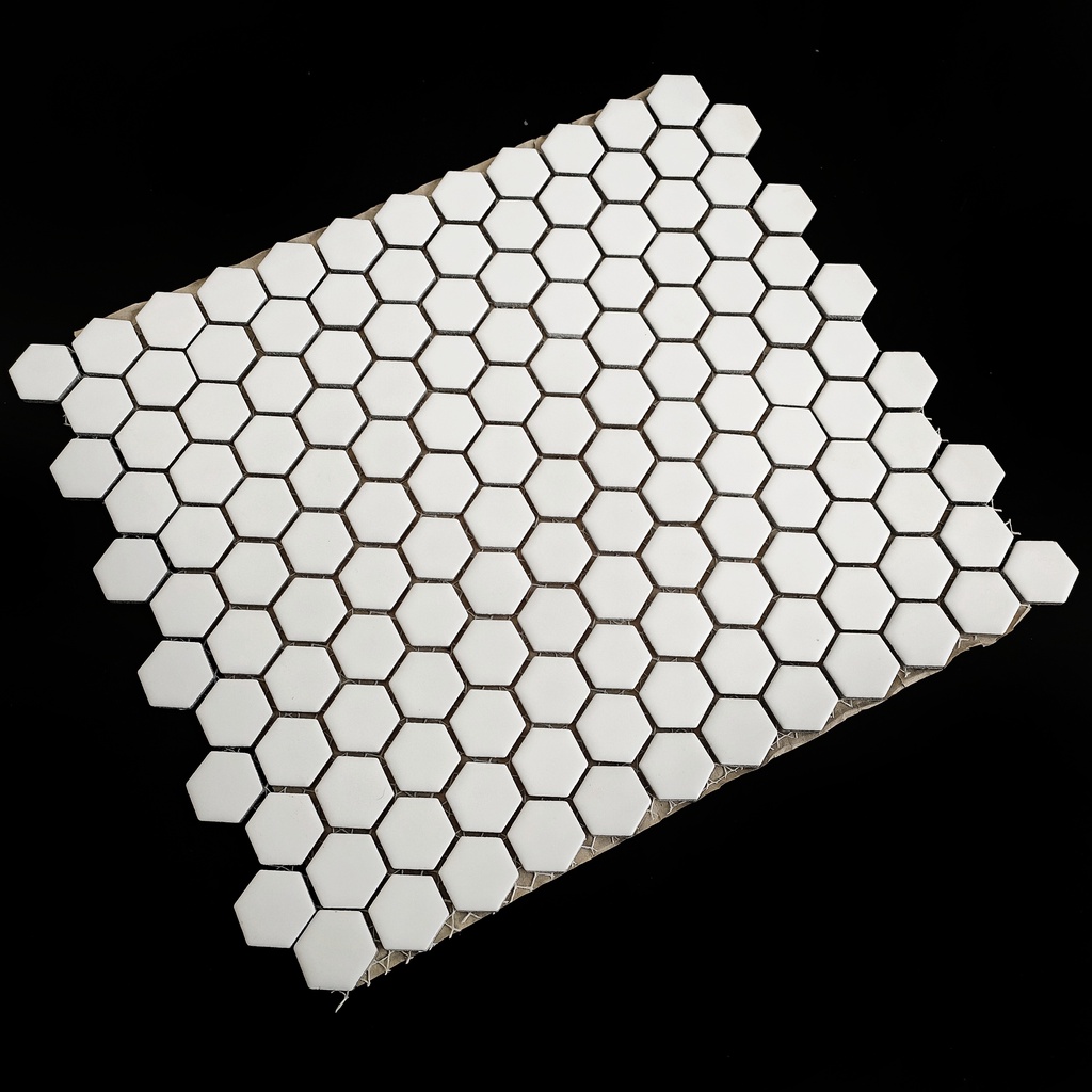 Jual Mosaic Mass Type Hex White Matte Keramik Dinding Dapur