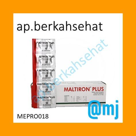 Jual MALTIRON PLUS VITAMIN PENAMBAH DARAH TABLET STRIP Shopee Indonesia