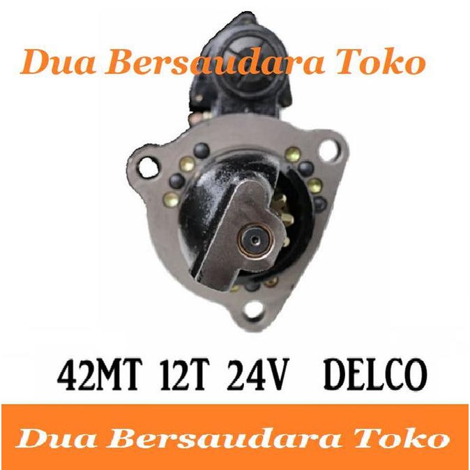 Jual Dinamo Starter Delco 42Mt 12T 24V Spare Part Mobil 021 Shopee