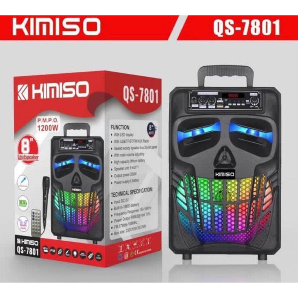 Jual Speaker Bluetooth Karaokke Ukuran Inch Kimiso Brain Power