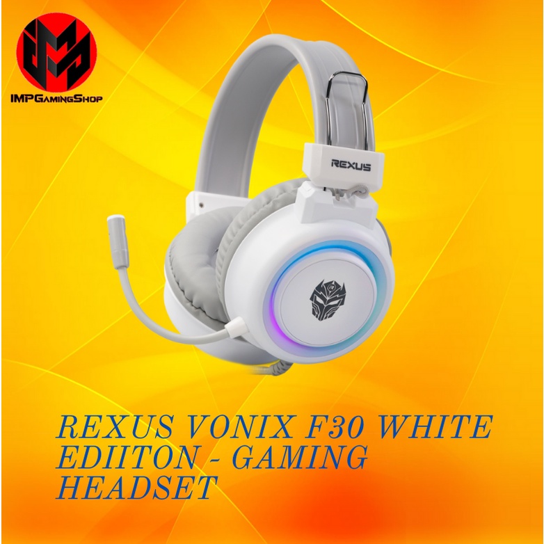 Jual Rexus Vonix F White Ediiton Gaming Headset Shopee Indonesia