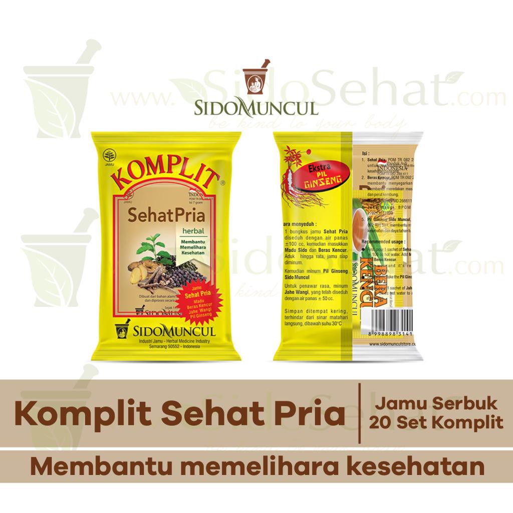 Jual Jamu Sehat Pria Komplit Sidomuncul Shopee Indonesia