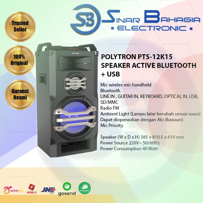 Jual Polytron Pts K Speaker Active Bluetooth Usb New Khusus