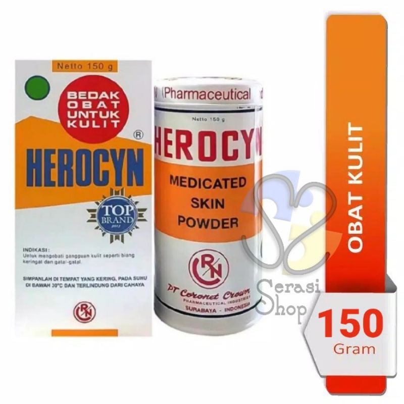 Jual Herocyn 150 Gr Bedak Herocin 150gr Herosin Medicated Skin