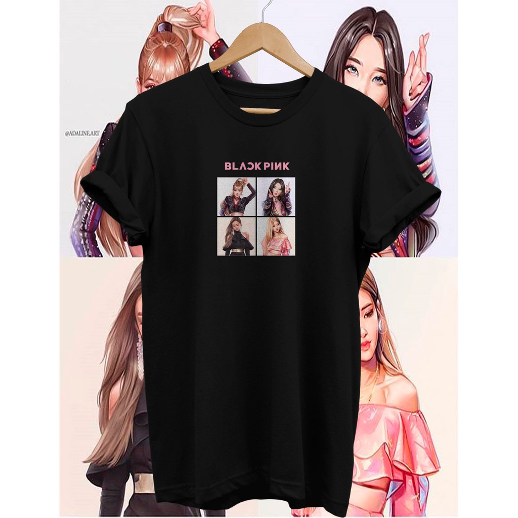 Jual Kaos Blackpink Barbie All Members Kaos Black Pink Edisi Boneka