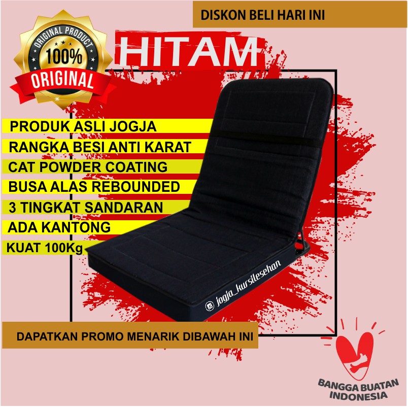 Jual Kursi Lantai Lesehan Senderan Jogja Empuk Portable Chair Bangku