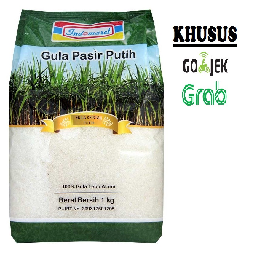 Jual Gojek Grab Gula Pasir Indomaret 1000 Gr 1Kg 8994096213821 Shopee