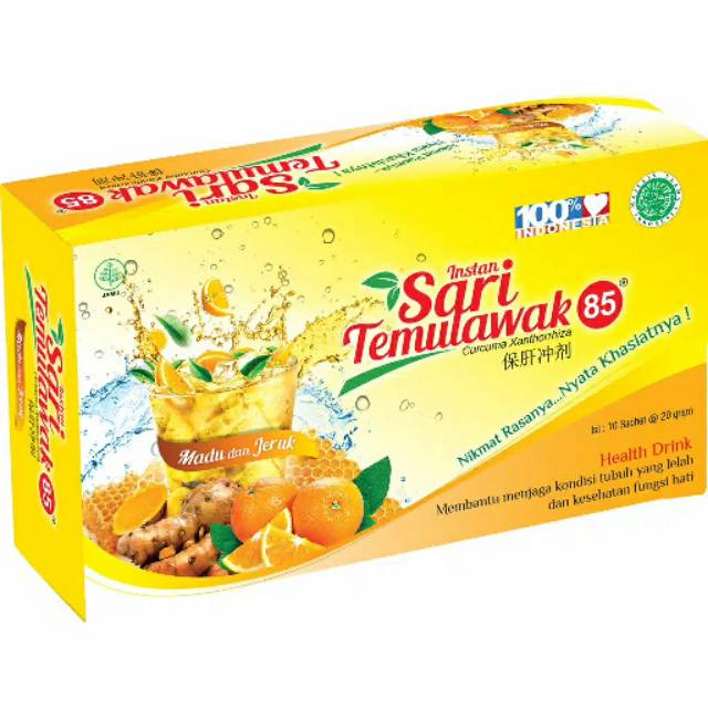 Jual Minuman Kesehatan Teh Sari Temulawak Dengan Madu Dan Jeruk