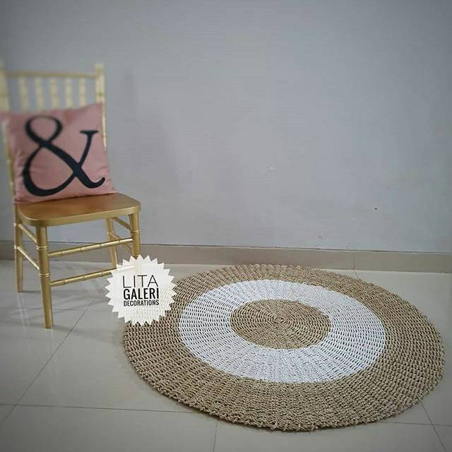 Jual Karpet Rotan Bulat 150 Cm Shopee Indonesia