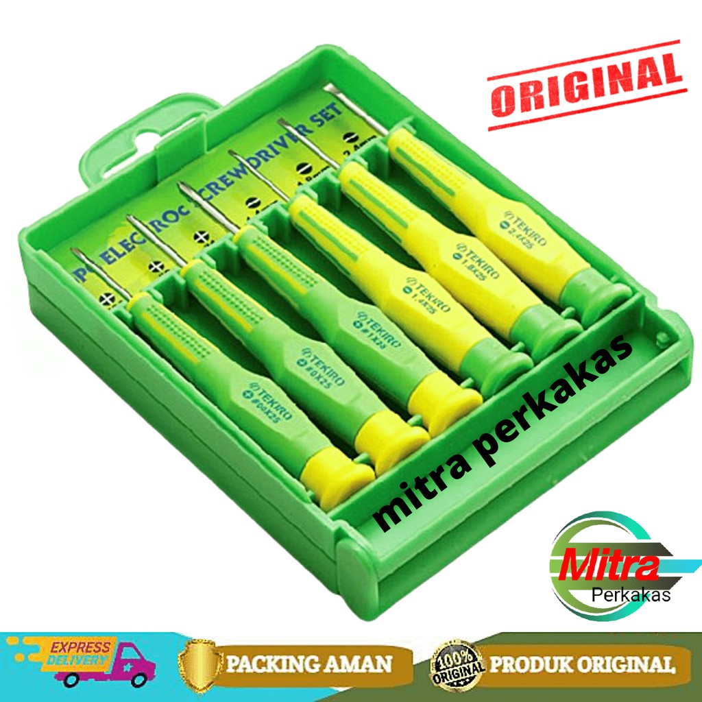 Jual Obeng Set Presisi Precision Screwdriver Pcs Tekiro Sd Pe