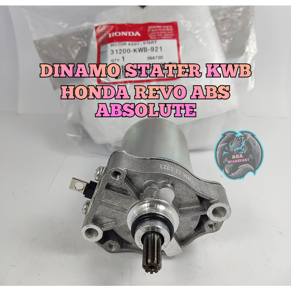 Jual DINAMO STATER ASLI ORIGINAL HONDA AHM REVO ABS ABSOLUTE ABSOLUT