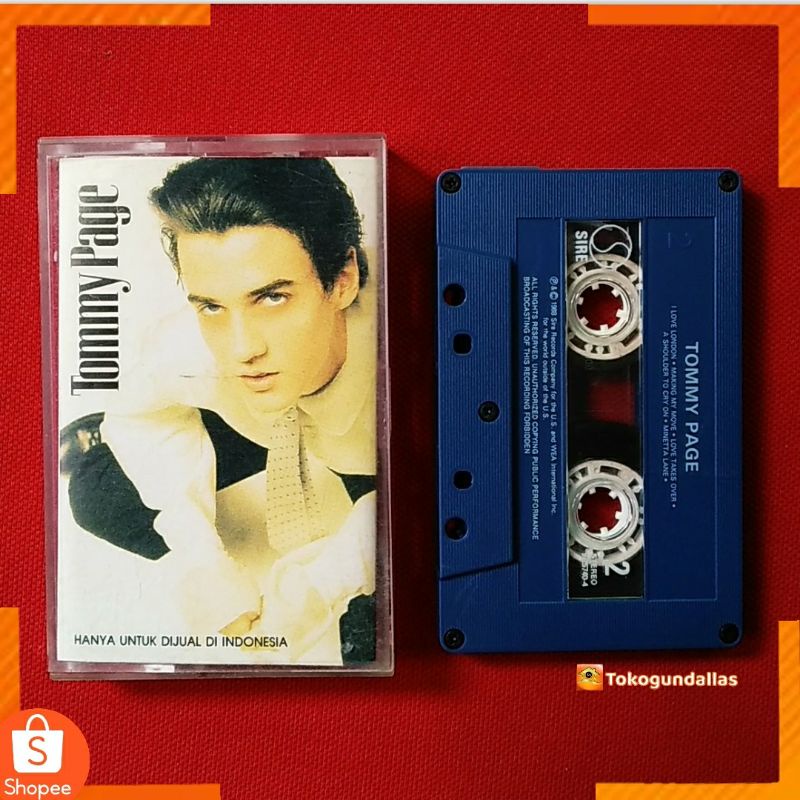 Jual Kaset Pita Album Tommy Page Kaset Barat Lagu Barat Kaset