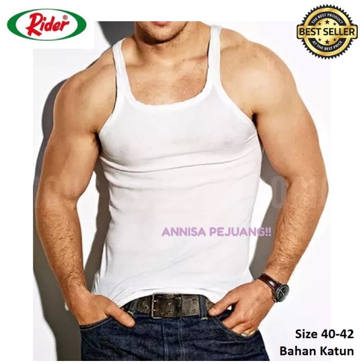 Jual Singlet Rider 123 B Kaos Dalam Kutang Pria Cowok Dewasa Bahan