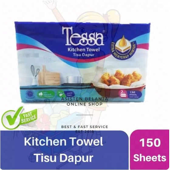 Jual Tessa Tissue Pengesat Dapur Kitchen Hand Towel Isi Sheets