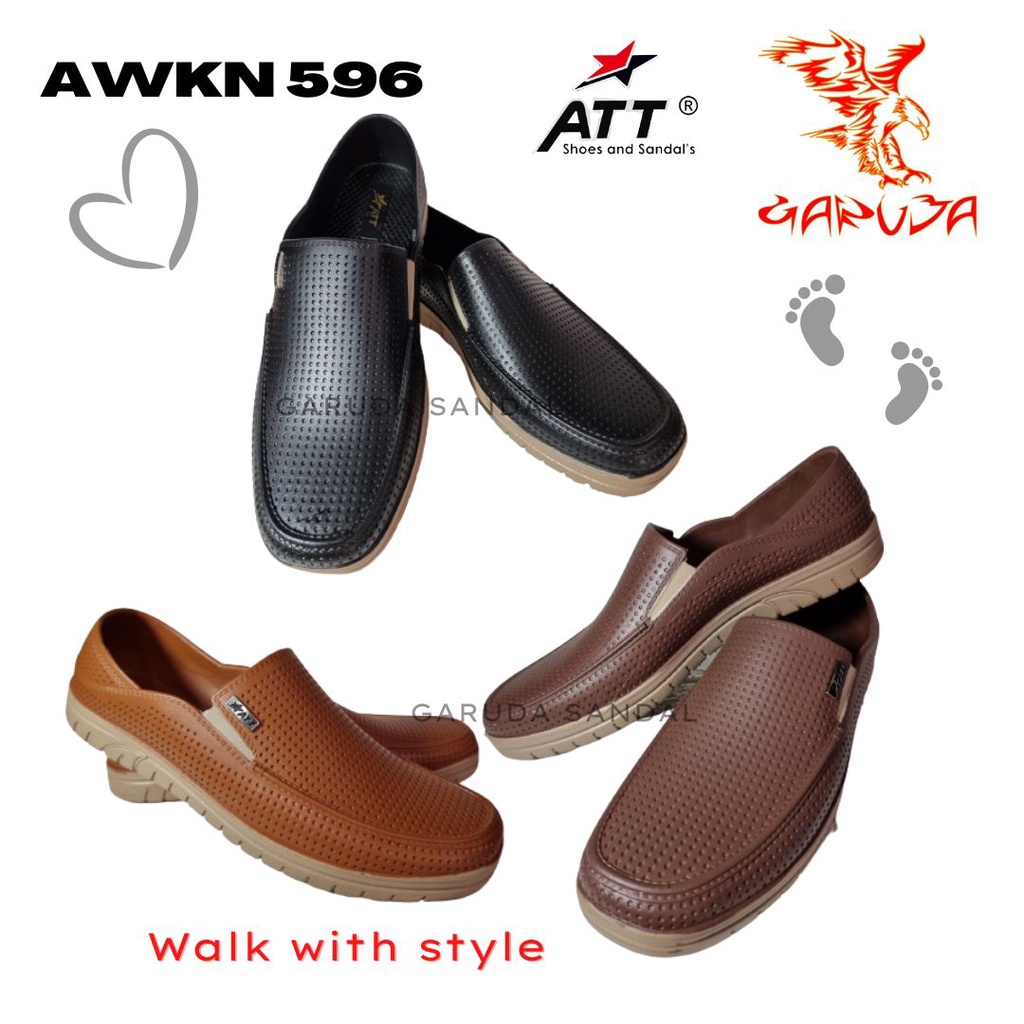 Jual Sepatu Slip On Pria Att Awkn Karet Pria Pantofel Trendy Formal