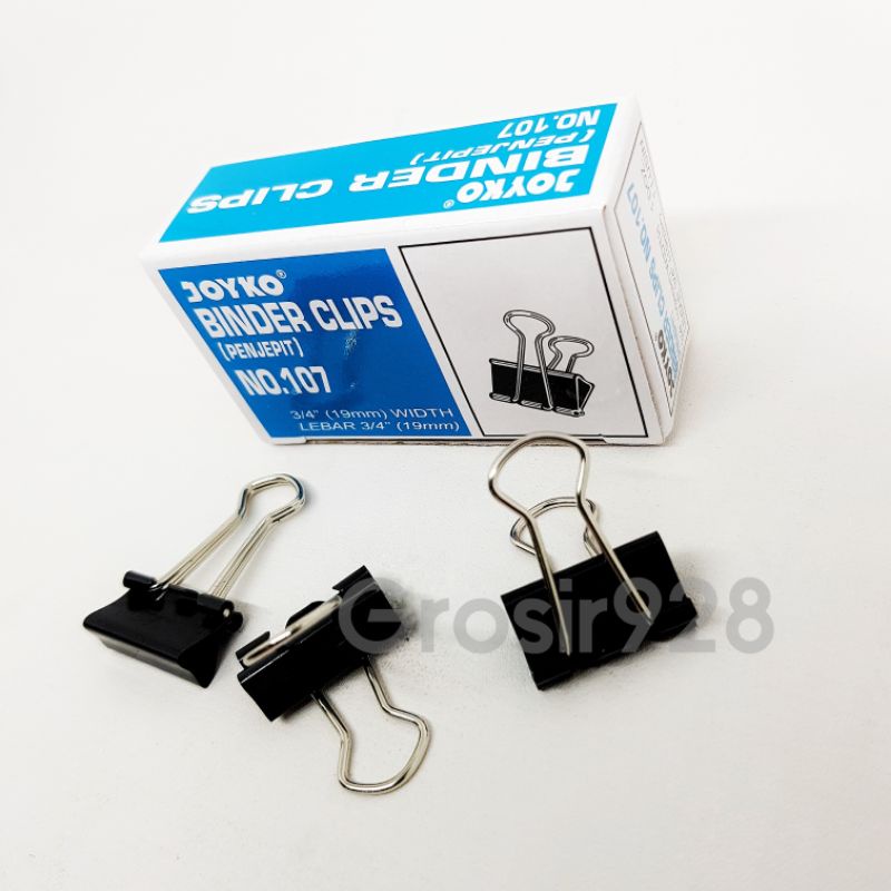 Jual Binder Clips Penjepit Kertas Joyko No 107 Shopee Indonesia