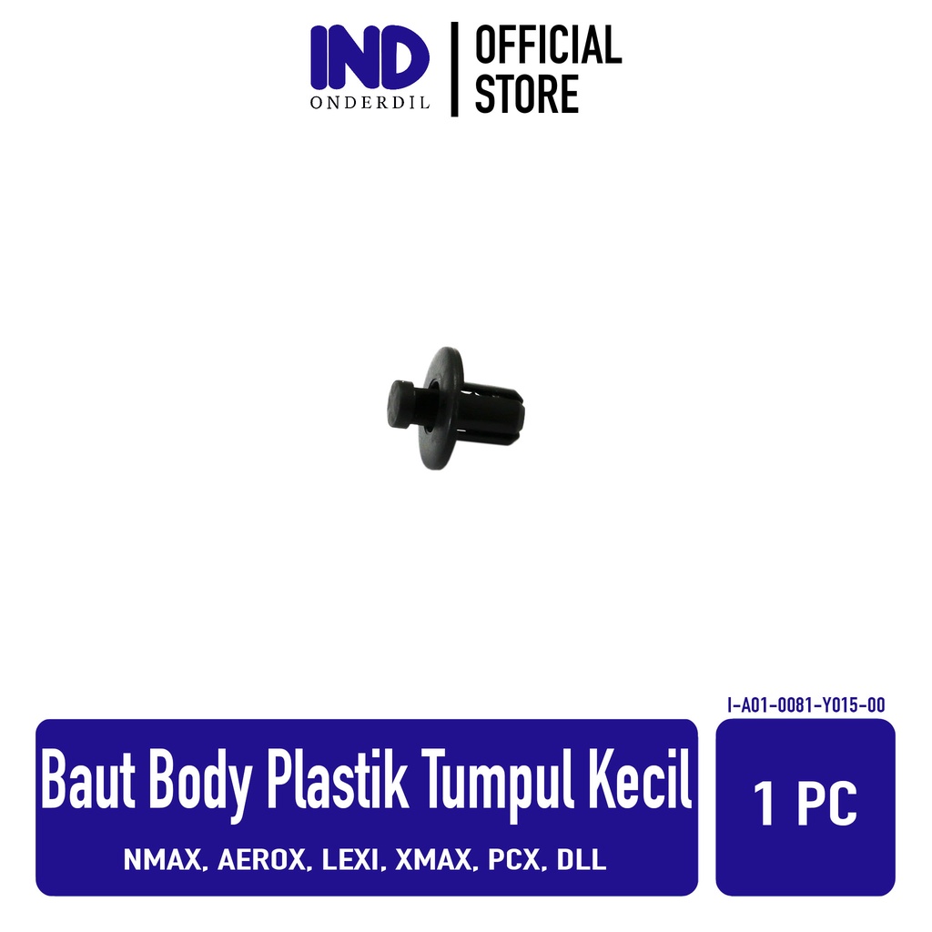 Jual IND Onderdil Baut Baud Kancing Klip Plastik Body Rivet Tumpul