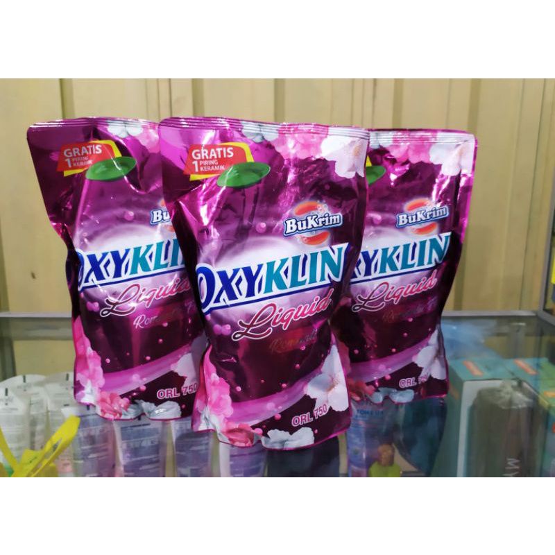 Jual Oxyklin Bukrim Detergent Liquid 750 Ml Tanpa Piring Shopee